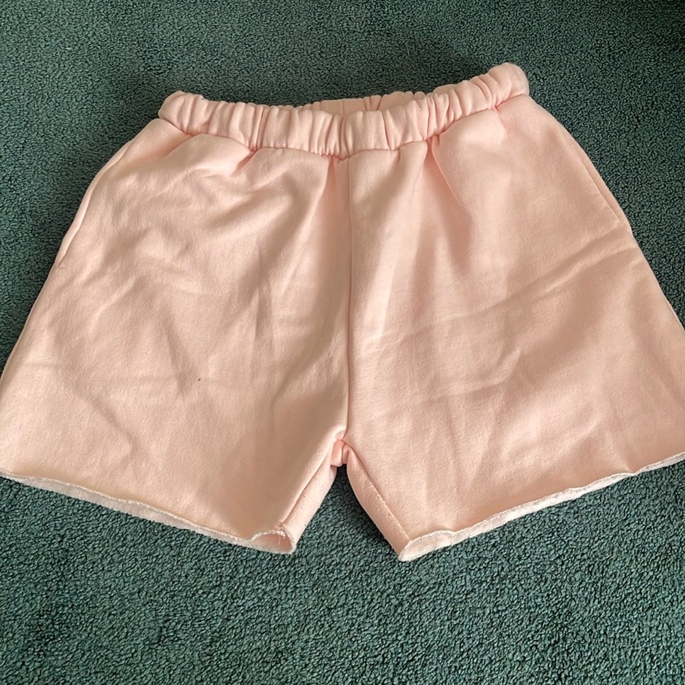 Baby pink shorts